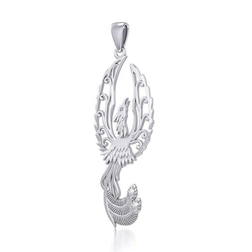 Mythical Phoenix Silver Pendant TPD5723 - Jewelry